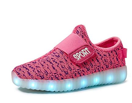  VILOCY儿童升级版7色LED灯透气闪光运动鞋 37.99加元特卖，多色可选！