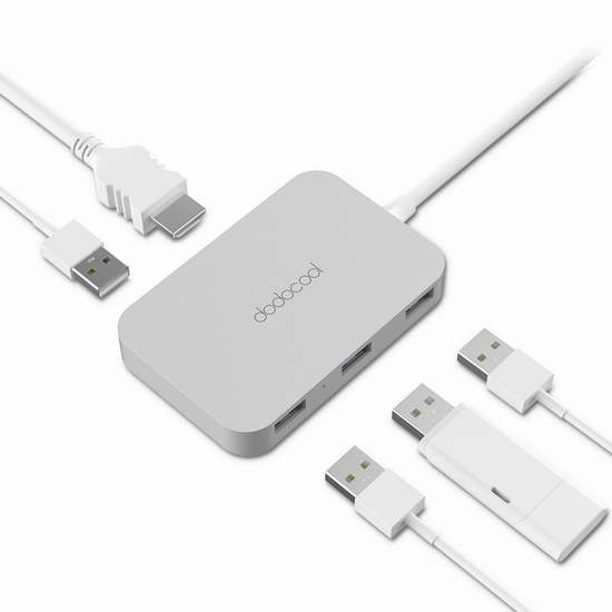  独家：dodocool 铝合金USB-C集线器 29.99加元包邮！