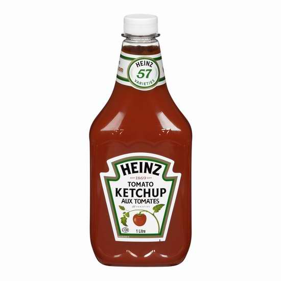  历史最低价！HEINZ 亨氏 Ketchup 番茄酱（1升）5.1折 2.47加元！
