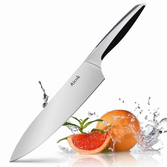  Aicok 专业德国不锈钢主厨刀1.7折 13.28加元！