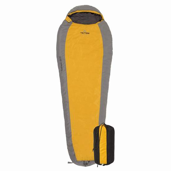  TETON Sports TrailHead 零下7度超轻全拉链睡袋4.7折 58.08加元包邮！