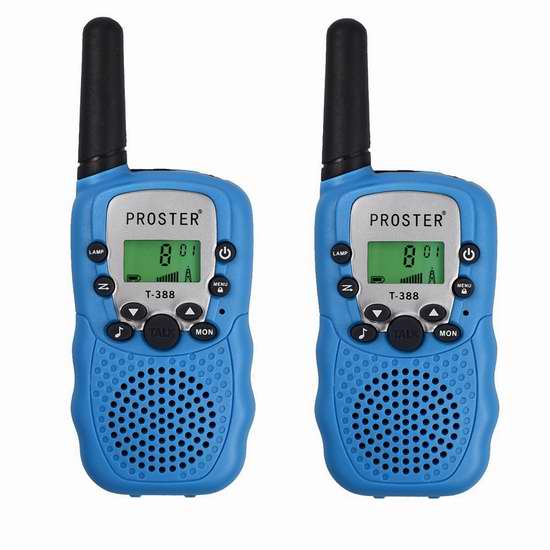  新版 Proster Walkie Talkies 远距离无线对讲机2件套 24.64加元限量特卖！