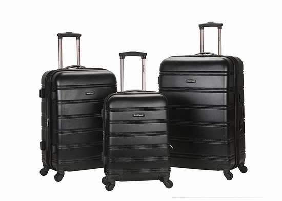 Rockland F160 Melbourne 20/24/28寸硬壳拉杆行李箱3件套5折 155.83加元包邮！