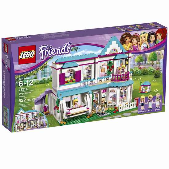 历史最低价！LEGO 乐高 41314 好朋友系列 斯蒂芬妮的房子 6.7折 60加元包邮！