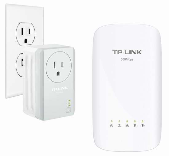  历史最低价！TP-Link AV500 AC750 TL-WPA4530 双功能 无线扩展+电力线网络适配器/电力猫2件套 69.99加元包邮！