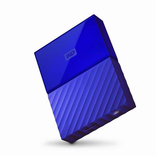  历史新低！Western Digital 西数 My Passport 3TB 蓝色便携式移动硬盘5折 99.99加元包邮！会员专享！