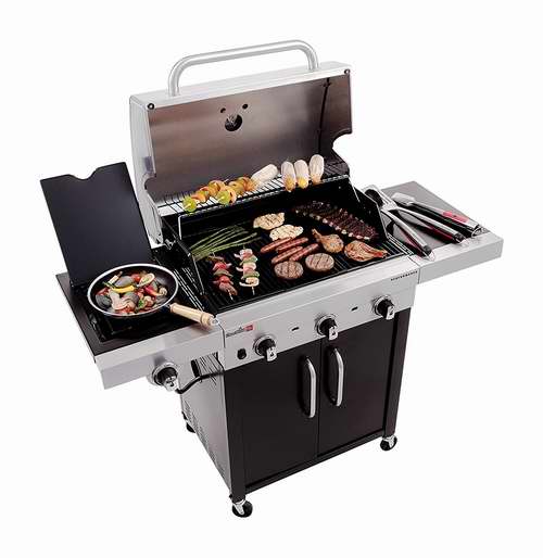  Char-Broil 463371316 Performance 3炉头+边炉不锈钢燃气BBQ烧烤炉 451.2加元包邮！