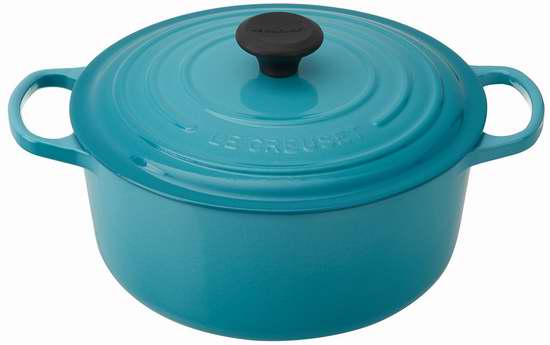  Le Creuset 5.3升 经典圆形酷彩珐琅铸铁深烧锅5.1折 266.07加元包邮！