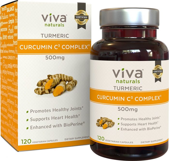  Viva Naturals 姜黄素C3复合物含Bioperine 素食胶囊 31.44加元，原价 47.99加元
