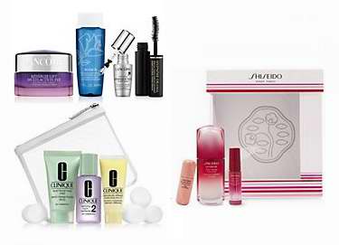  购买Shiseido、Lancome、Clinique、Versace超值装，送价值10加元积分！售价低至15加元！