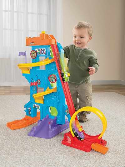  历史新低！Fisher-Price 费雪 Little People Loops 'n Swoops 游乐园玩具套装6..折 37.04加元包邮！