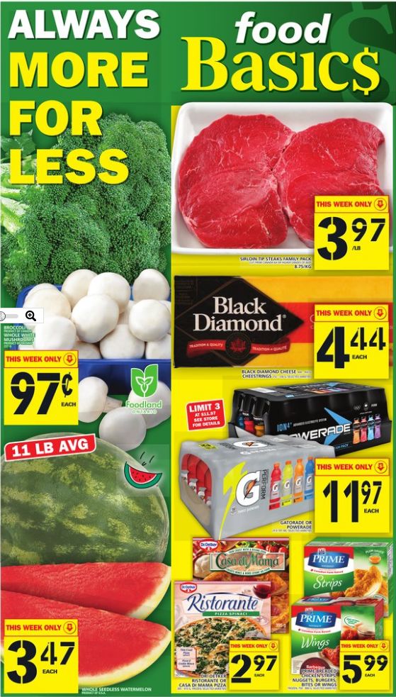  Food Basics 本周（2017.7.20-2017.7.26）打折海报
