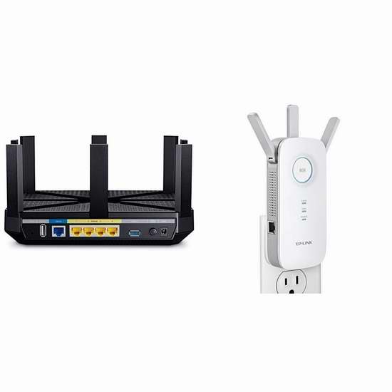  金盒头条：TP-Link Archer C5400 AC5400 无线三频千兆路由器 + RE450 AC1750双频无线wifi信号延伸/中继器 399.98加元包邮！