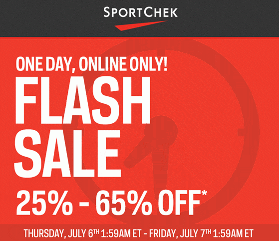  Sport Chek 24小时闪购！精选151款 New Balance、Saucony、Adidas 等品牌成人儿童运动鞋、运动服、自行车、网球拍、高球杆等3.5折起限时抢购并包邮！