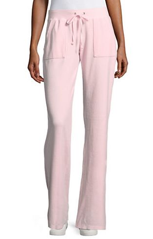  JUICY COUTURE Velour粉色休闲裤 72加元，原价 120加元