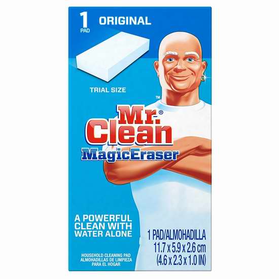  Mr Clean 清洁先生 Magic Eraser Original 超强去污 神奇海绵擦（4只装） 4.74加元！
