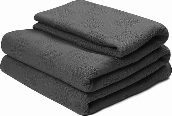  销量冠军！Utopia Bedding Twin/Queen/King 纯棉毛巾被2.2折 21.99-29.99加元！两色可选！