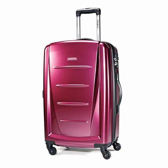  Samsonite 新秀丽 Winfield 2 24寸玫瑰红全PC硬壳拉杆行李箱 96.45加元包邮！