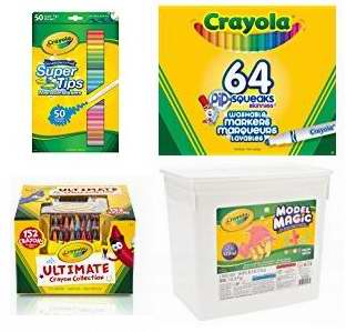  金盒头条：精选19款 Crayola 绘儿乐 马克笔、蜡笔、彩色铅笔、魔法粘土超值装等4.1折起！