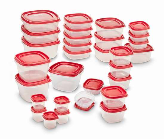  历史新低！Rubbermaid Easy Find Lids 易开保鲜盒60件套3.8折 36.16加元包邮！