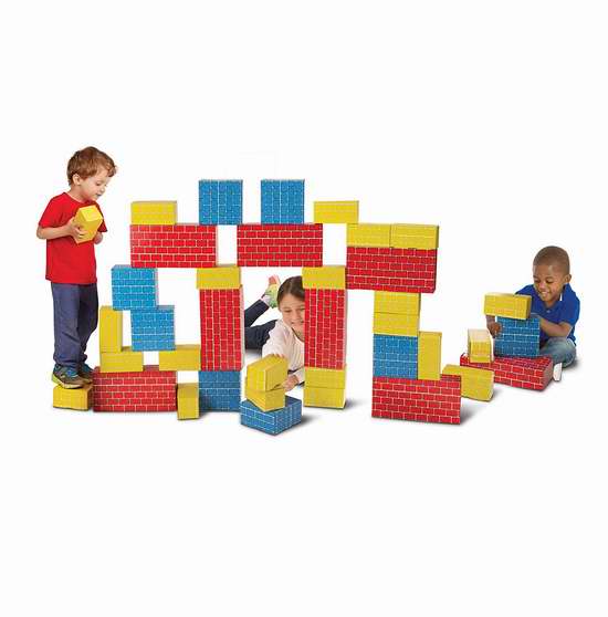  Melissa & Doug 豪华巨型积木40件套 29.96加元！