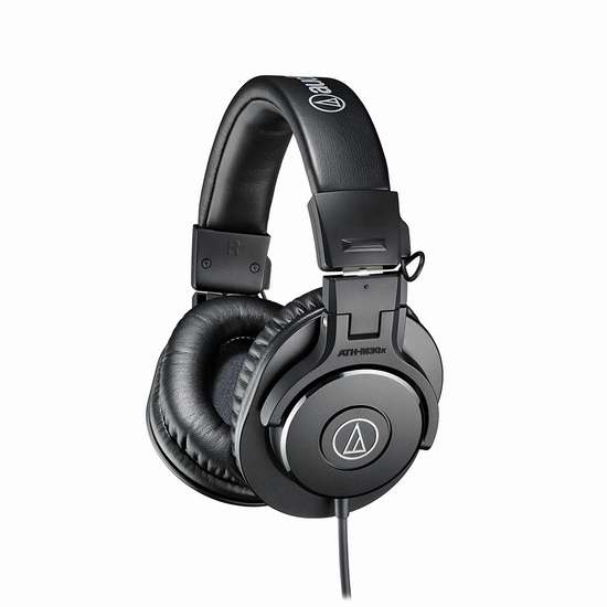  近史低价！Audio-Technica 铁三角 ATH-M30x 专业头戴式耳机5.8折 73.04加元包邮！超高性价比！