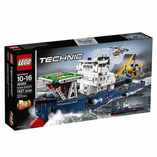  LEGO 乐高 42064 科技组 海洋探险船 112.4加元，原价 149.86加元，包邮