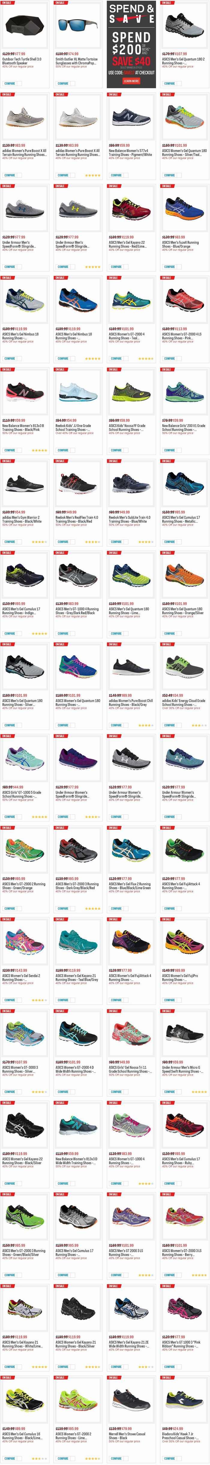 Sport Chek 24小时闪购！精选144款 New Balance、Adidas、Under Armour 等品牌运动鞋、运动服等3.5折起并包邮！满200加元额外立减40加元！购鞋满150加元再送25加元抵用券！