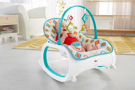  Fisher-Price 费雪 Infant-To-Toddler Rocker-Geo 婴幼儿震动安抚摇椅 51.22加元包邮！