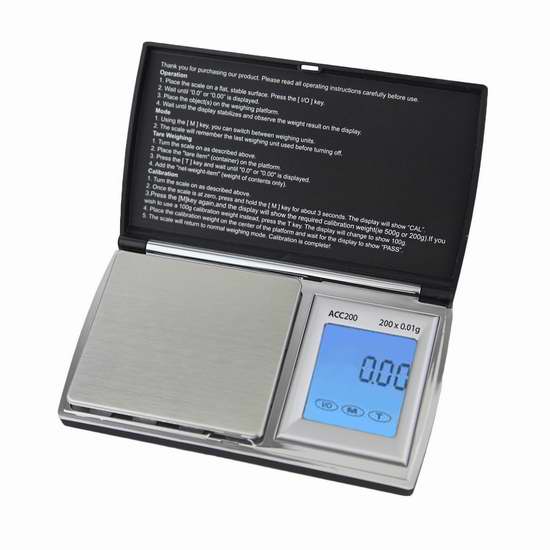  Smart Weigh ACC200 触控屏厨房电子秤5折 9.99加元限量特卖