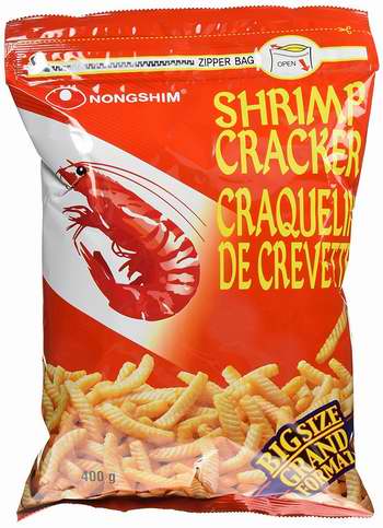  Nongshim 韩国农心 Shrimp Cracker 脆皮虾条400克超值装 3.98加元！