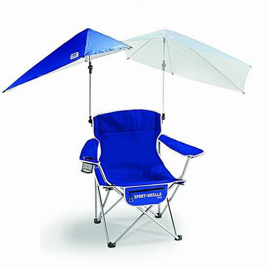  Sport-Brella 户外折叠椅+遮阳伞套装6.3折 43.99加元包邮！