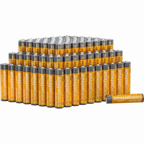  AmazonBasics AAA 高性能碱性电池100只装 30.99加元！