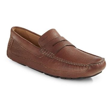 GEOX Respira Moccasins男士真皮休闲鞋 125加元（7码），原价 250加元，包邮