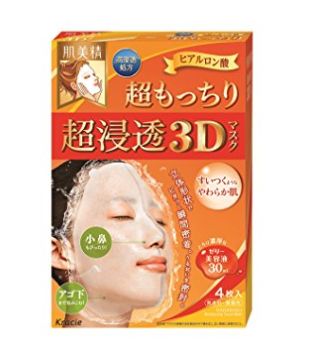  范冰冰推荐！Kracie Hadabisei 3D玻尿酸弹力超保湿补水面膜 19.99加元（4张）！