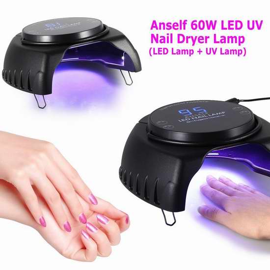  独家新品促销！Anself 64W LED指甲干燥机 64.99加元包邮！