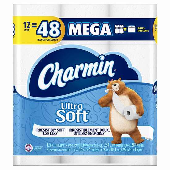  历史新低！Charmin Ultra Soft 超大超软双层卫生纸16卷 6.48加元！