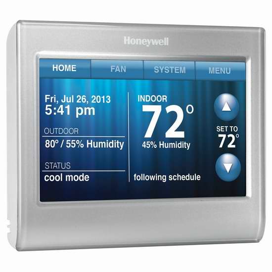  历史新低！Honeywell RTH9580WF1013/W1 Wi-Fi 空调冷暖气 家用智能温控器5.2折 120加元包邮！