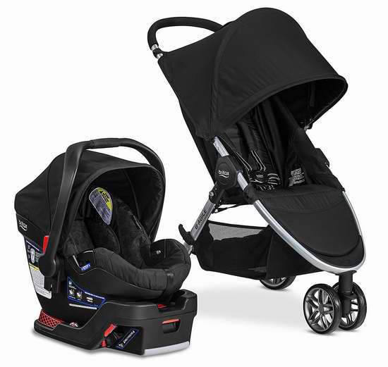  历史新低！Britax 英国百代适 2017 B-Agile & B-SAFE 35 成长型婴儿推车+汽车安全提篮 499.97加元包邮！