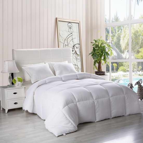  Utopia Bedding 防过敏 防尘螨 Queen/King 仿羽绒被 33.99加元（原价 45.99加元）