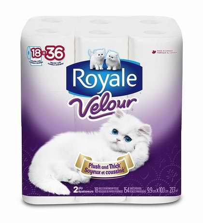  历史新低！Royale Velour 双层卫生纸18卷装4.2折 5.69-5.99加元！