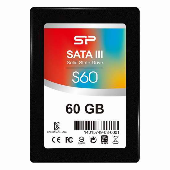 历史新低！Silicon Power SSD S60 MLC 60GB 固态硬盘 19.6加元！