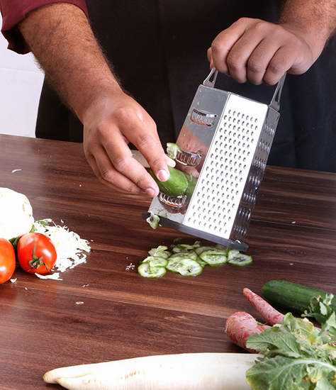  历史新低！Utopia Kitchen 6合一多功能不锈钢蔬果刨丝/切片器1.7折 11.99加元！