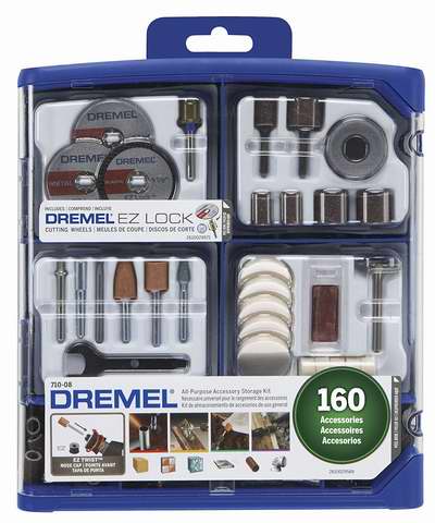  历史新低！Dremel 琢美 710-08 通用打磨抛光160件套4.5折 29加元！