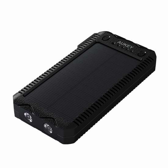  历史新低！AUKEY 12000mAh 便携式太阳能移动电源/充电宝 23.79加元包邮！送价值15.99加元8合一多功能厨房剪刀！