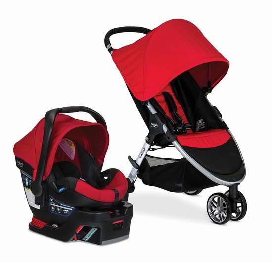 Britax 英国百代适 B-Agile & B-SAFE 35 成长型婴儿推车+汽车安全提篮 483.68加元起包邮！2色可选！