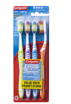  Colgate 高露洁牙刷4支装 3.77加元，原价 5.97加元