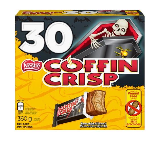  NESTLÉ 雀巢 COFFIN CRISP 巧克力糖 1.62（30个），原价 6.47加元