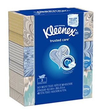  Kleenex Facial 超软面巾纸/抽纸（160抽x3盒）超值装 2.74-2.99加元！