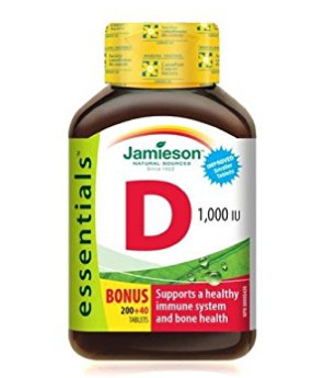  Jamieson 健美生 维生素D片（240片） 5.2加元 ，原价 8.27加元